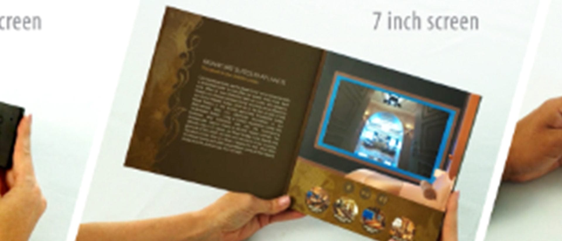 Real Estate with a custom 7-inch screen Video Book Texas