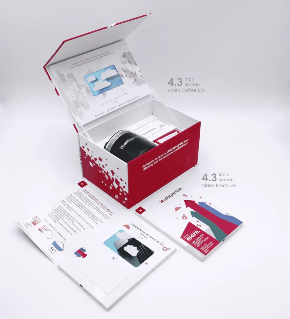 Itelligence video book and coffee box