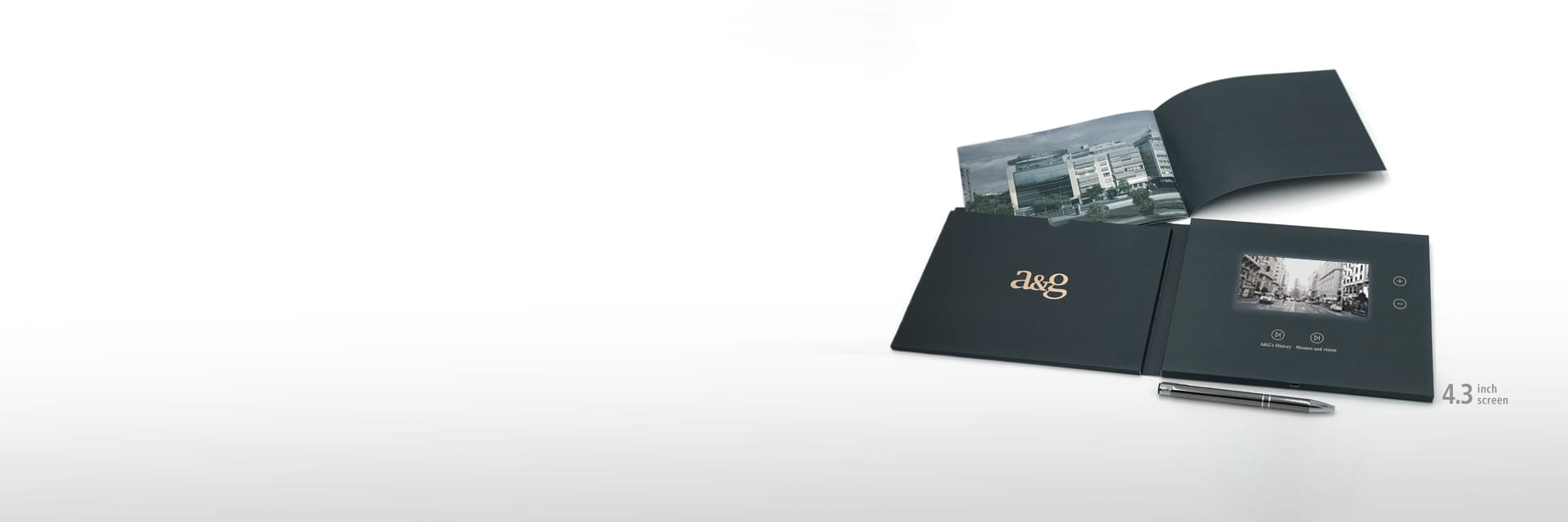 Custom 4.3 Inch screen video folder in Texas