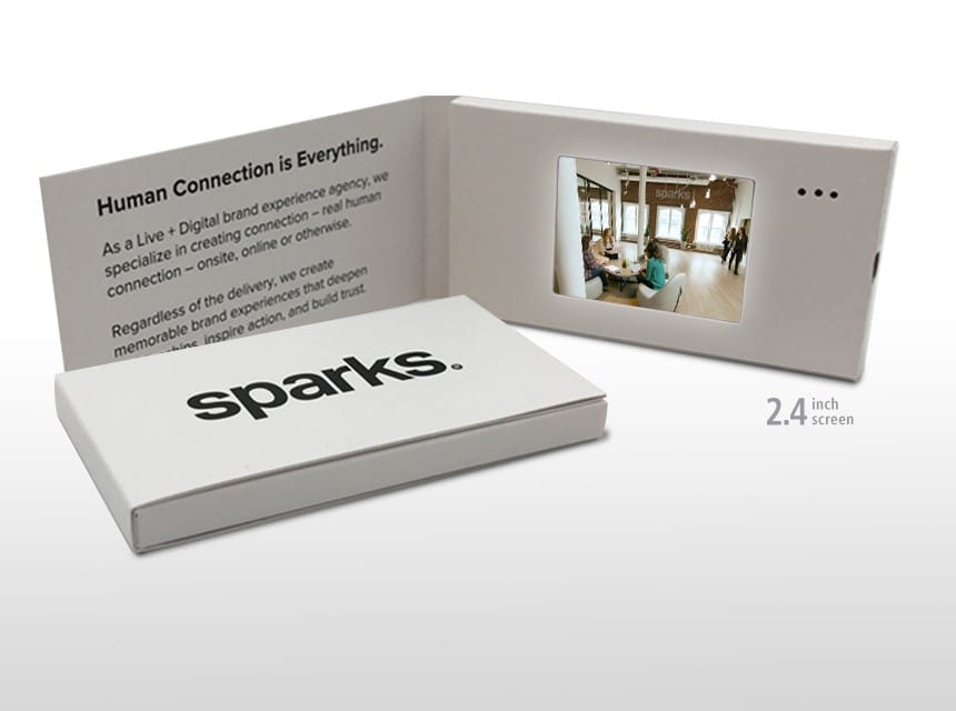 Sparks video business card, Promotional video brochures Tampa