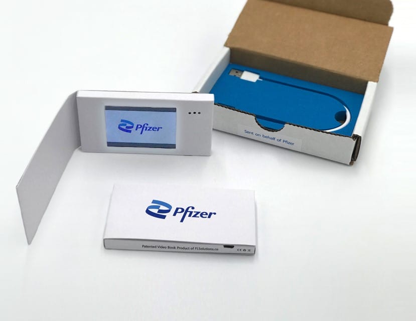 custom 2.4-inch video business card Texas, Educational video brochures Texas