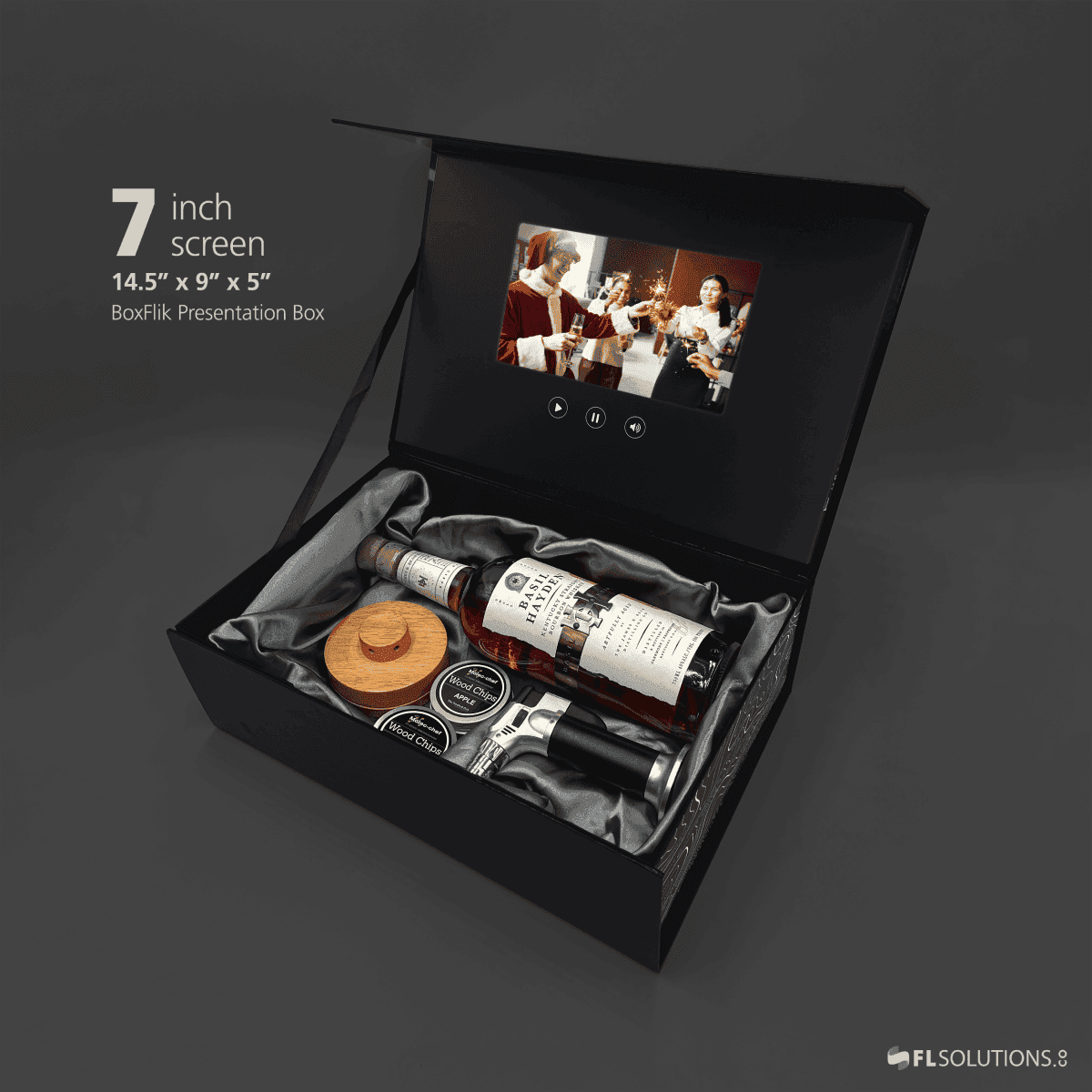 bourbon black box open with bourbon kit inside