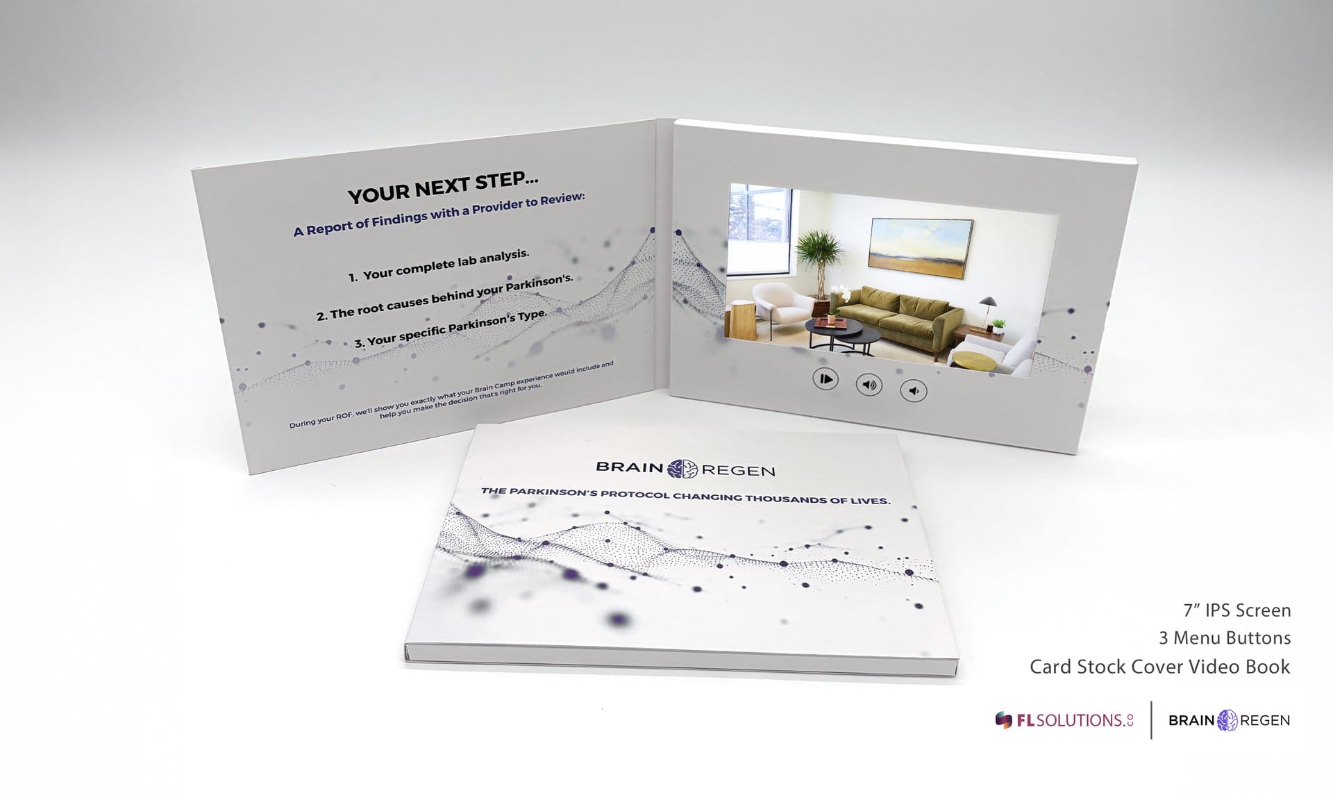 Custom video brochure for Brain Regen by FL Solutions