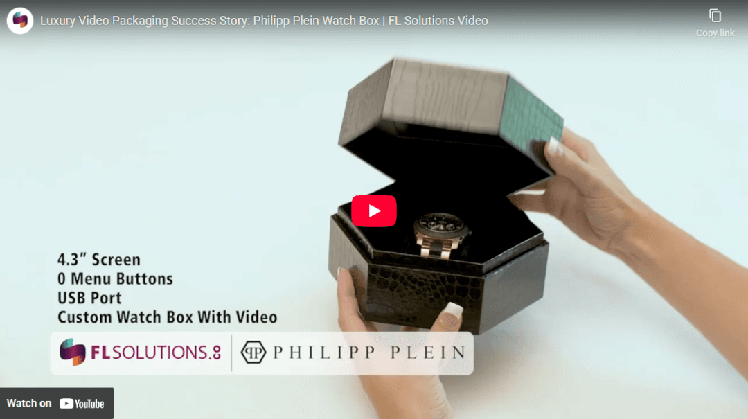 Custom Video Watch Box for Philipp Plein: Luxury Packaging for Elite Partners