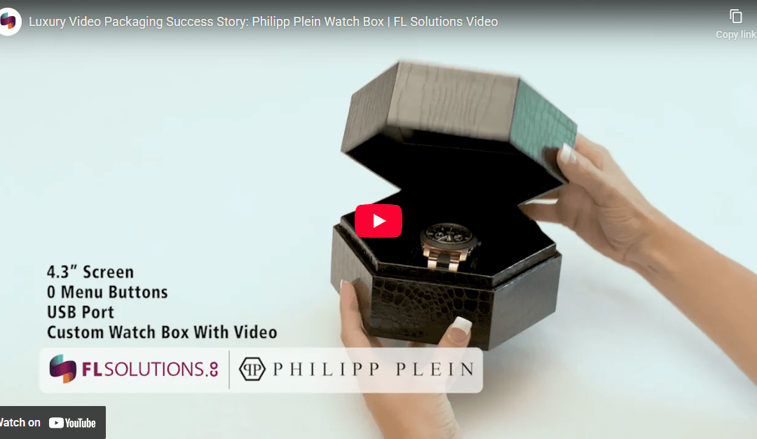 Custom Video Watch Box for Philipp Plein: Luxury Packaging for Elite Partners